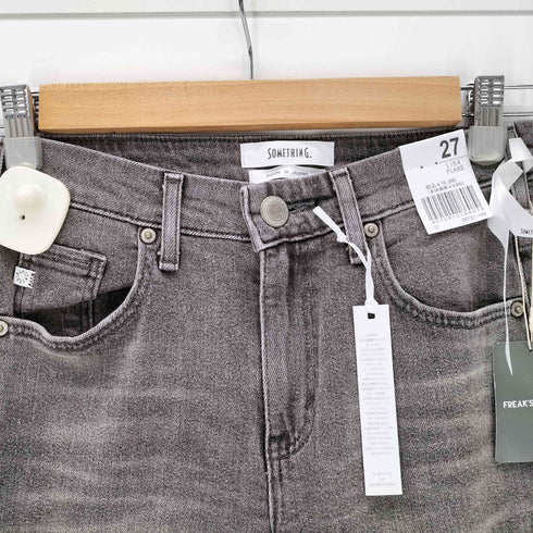 サムシング SOMETHING LISA FLARE MID RISE STRETCH ミッド ライズ ストレッチ フレア デニム パンツ レディース 27