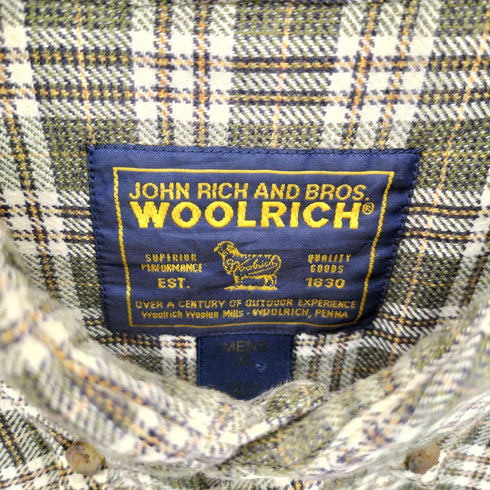 ウールリッチ WOOLRICH 00s フランネルチェック 長袖シャツ メンズ XL