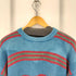 エディーバウアー Eddie Bauer 70-80s ラインデザイン コットンニット クルーネック セーター メンズ L