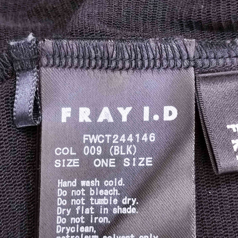 フレイアイディー FRAY I.D 24AW フロッキープリント トップス レディース ONE SIZE