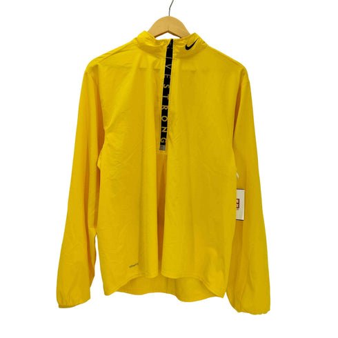 ナイキ NIKE 00S LIVESTRONG FIT DRY 首 スウッシュ ロゴ 刺繍 ハーフジップ プルオーバー カットソー メンズ import:M