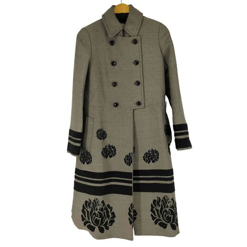 スリーワンフィリップリム 3.1 phillip lim 刺繍 シルク ロングコート レディース JPN:2