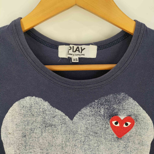 プレイコムデギャルソン PLAY COMME des GARCONS ハートプリント クルーネックTシャツ レディース JPN:XS