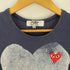 プレイコムデギャルソン PLAY COMME des GARCONS ハートプリント クルーネックTシャツ レディース JPN:XS