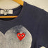 プレイコムデギャルソン PLAY COMME des GARCONS ハートプリント クルーネックTシャツ レディース JPN:XS