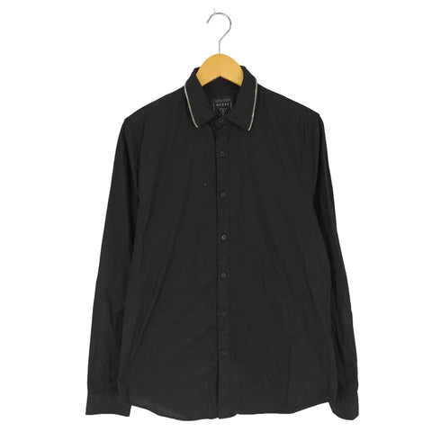 ゲス GUESS 襟ジップ コットンウレタンシャツ メンズ import:S