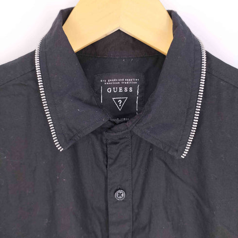 ゲス GUESS 襟ジップ コットンウレタンシャツ メンズ import:S