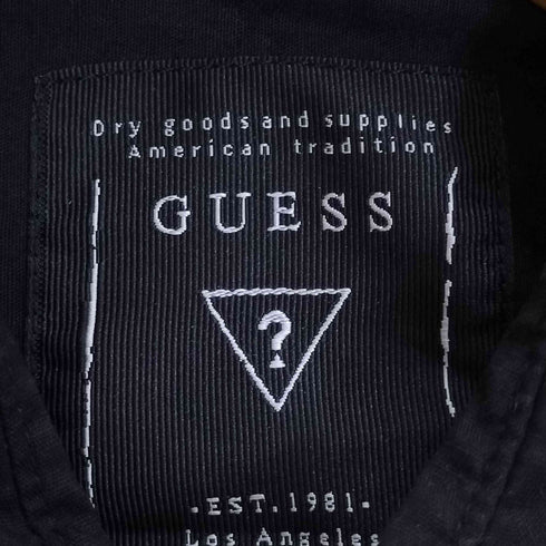 ゲス GUESS 襟ジップ コットンウレタンシャツ メンズ import:S