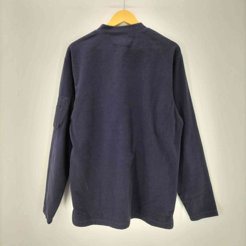 エディーバウアー Eddie Bauer 90S 黒タグ ユーティリティー ポケット ハーフジップ フリース プルオーバー メンズ import:L