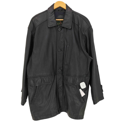 CROSS WOOD 90s シープレザー ミドルコート メンズ import:L