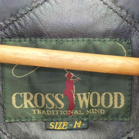 CROSS WOOD 90s シープレザー ミドルコート メンズ import:L