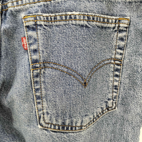 リーバイス Levis 90s USA製 ボタン裏512 刻印 565 LOOSE FIT STRAIGHT LEG ルーズフィット ストレート レッグ カットオフ デニム パンツ メンズ M