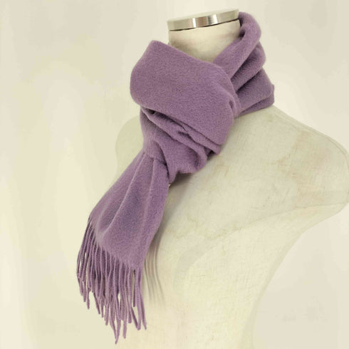 カシミヤ CASHMERE カシミヤ フリンジ マフラー レディース