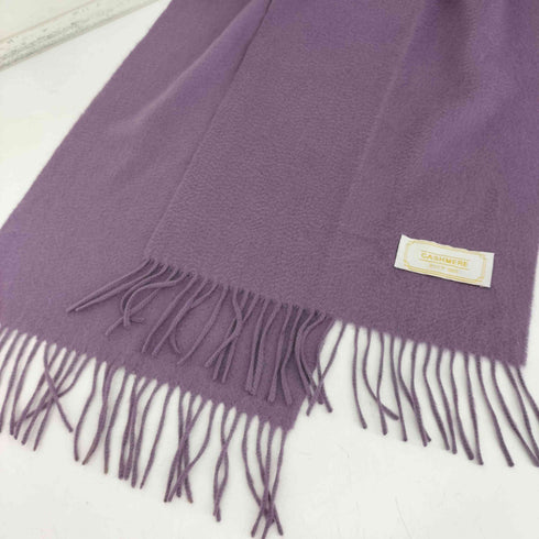カシミヤ CASHMERE カシミヤ フリンジ マフラー レディース