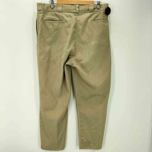 ディッキーズ Dickies 80-90s TALON-ZIP ウエスト折り込み カットオフ ノータック ワイド ワーク チノ パンツ メンズ