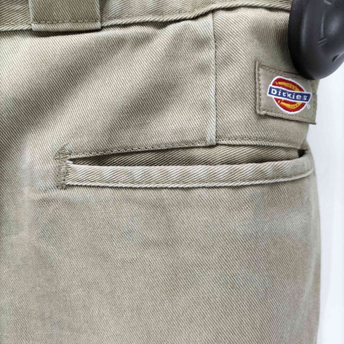 ディッキーズ Dickies 80-90s TALON-ZIP ウエスト折り込み カットオフ ノータック ワイド ワーク チノ パンツ メンズ