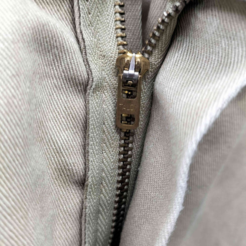 ディッキーズ Dickies 80-90s TALON-ZIP ウエスト折り込み カットオフ ノータック ワイド ワーク チノ パンツ メンズ