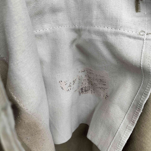 ディッキーズ Dickies 80-90s TALON-ZIP ウエスト折り込み カットオフ ノータック ワイド ワーク チノ パンツ メンズ