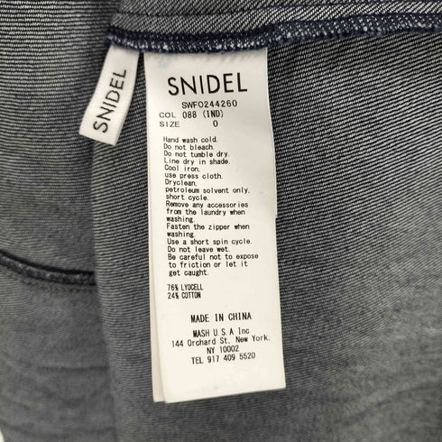 スナイデル snidel 24SS デニムフリルワンピ レディース JPN:0