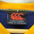 カンタベリー CANTERBURY 90S オーストラリア製 Vネック ボーダー カットソー ラガーシャツ 七分袖 メンズ import:M