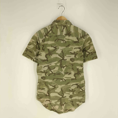コムデギャルソンオムプリュス COMME des GARCONS HOMME PLUS 13SS カモフラージュ リップストップ半袖シャツ メンズ JPN:XS