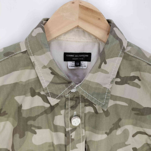 コムデギャルソンオムプリュス COMME des GARCONS HOMME PLUS 13SS カモフラージュ リップストップ半袖シャツ メンズ JPN:XS