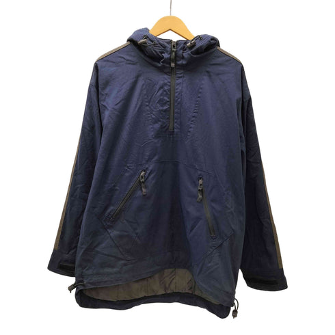 ギャップ Gap 00S 裏地キルティング 八の字ジップ ポケット アーム スィッチングカラー ハーフジップ アノラック パーカー ジャケット 裏地フリース メンズ import:S