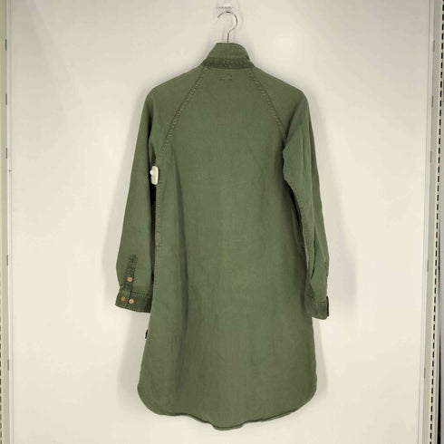 ゴーヘンプ GOHEMP スタンドカラー シャツワンピース レディース