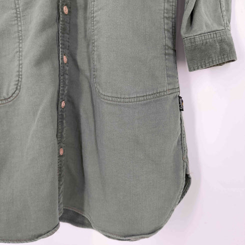 ゴーヘンプ GOHEMP スタンドカラー シャツワンピース レディース