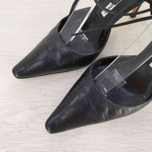マノロブラニク MANOLO BLAHNIK イタリア製 ハイヒール ストラップ パンプス レディース 36 1/2