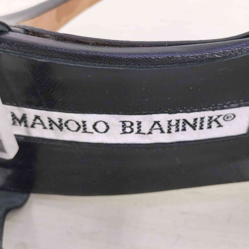 マノロブラニク MANOLO BLAHNIK イタリア製 ハイヒール ストラップ パンプス レディース 36 1/2
