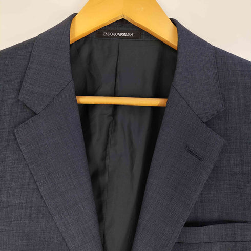 エンポリオアルマーニ EMPORIO ARMANI DAVID LINE イタリア製 シルク混 2B テーラードジャケット パンツセットアップ Wool&Silk メンズ 50