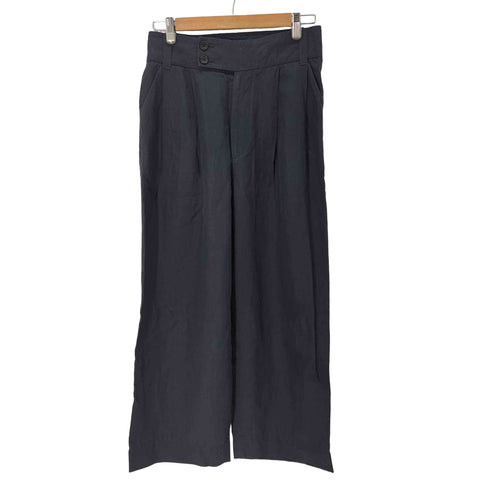 マーガレットハウエル MARGARET HOWELL DENSE FINE LINEN POPLIN 2タック ワイドトラウザー レディース JPN:3