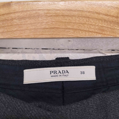 プラダ PRADA ウールスラックス レディース 38