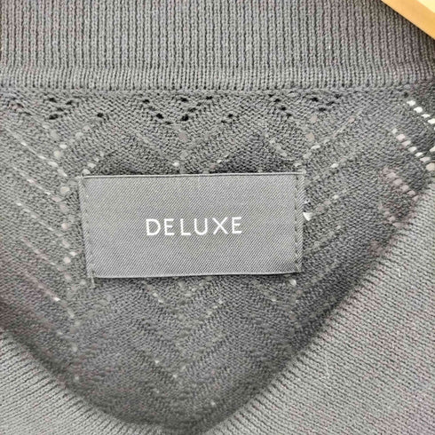 デラックス DELUXE LEAF レースニット 半袖シャツ メンズ L