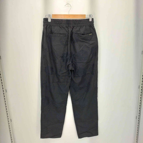 デラックス DELUXE GARCOS PANTS 刺繍デザイン 1タック トラックパンツ メンズ L