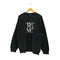 デラックス DELUXE × THE MET MET LOGO CREW メットロゴ ダメージ加工 クルーネックスウェットトレーナー メンズ L