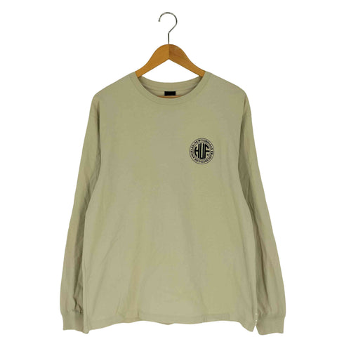ハフ HUF 両面ロゴプリント クルーネック ロングスリーブ Tシャツ メンズ import:L