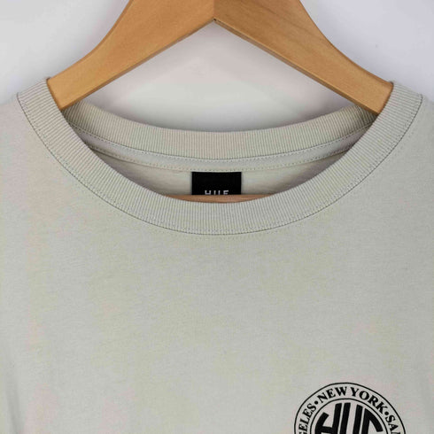 ハフ HUF 両面ロゴプリント クルーネック ロングスリーブ Tシャツ メンズ import:L