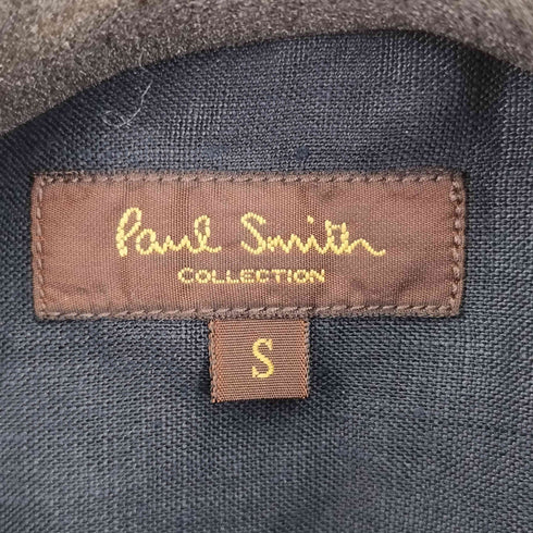 ポールスミスコレクション Paul Smith COLLECTION 花刺繍 S/S リネンシャツ メンズ S