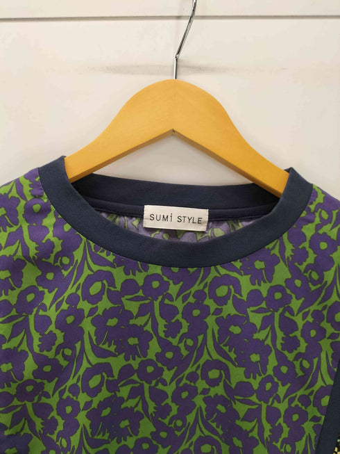 スミスタイル SUM1 STYLE 柄切り替えTシャツ レディース FREE