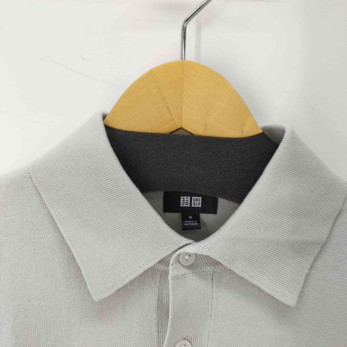 ユニクロ UNIQLO ウォッシャブルニットポロセーター半袖 メンズ JPN:M