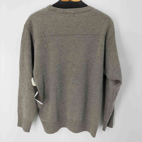 ユニクロユー UNIQLO U バイカラーラムクルーネックセーター メンズ JPN:L