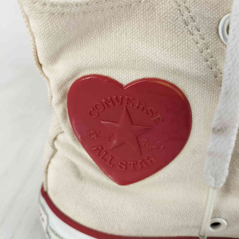 コンバースオールスター CONVERSE ALLSTAR ハートパッチ ハイカットスニーカー レディース JPN:23.5