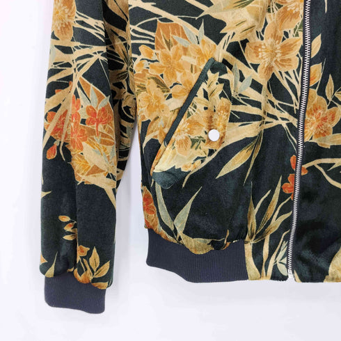 ザラ ZARA ベロア ジップアップブルゾン レディース XS