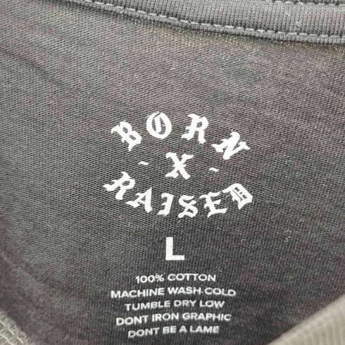 ボーンアンドレイズド BORN X RAISED THORNS MEMORIAL CREWNECK 両面プリントクルーネックTシャツ メンズ JPN:L