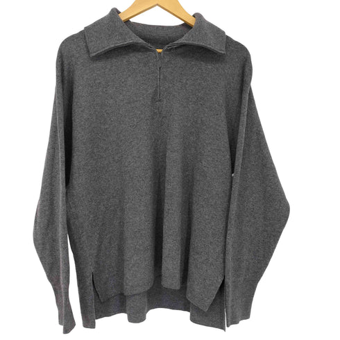 ムジルシリョウヒン 無印良品 洗えるミラノリブ編みハーフジップセーター レディース JPN:XL
