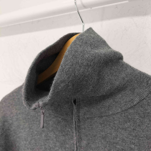 ムジルシリョウヒン 無印良品 洗えるミラノリブ編みハーフジップセーター レディース JPN:XL
