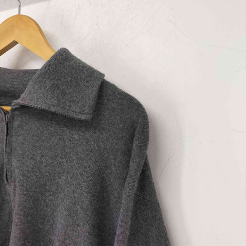 ムジルシリョウヒン 無印良品 洗えるミラノリブ編みハーフジップセーター レディース JPN:XL