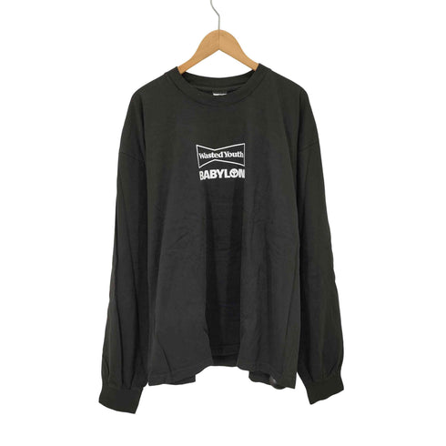 ウェイステッドユース WASTED YOUTH babylon Longsleeve T-Shirt 両面プリント クルーネックカットソー メンズ JPN:XL